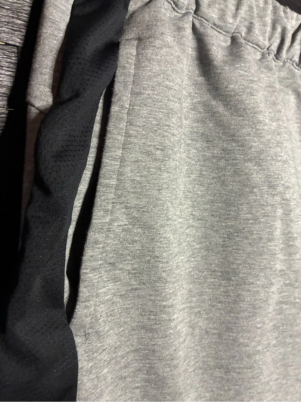 Puma Men’s Gray Athletic Shorts with Black Side Panels